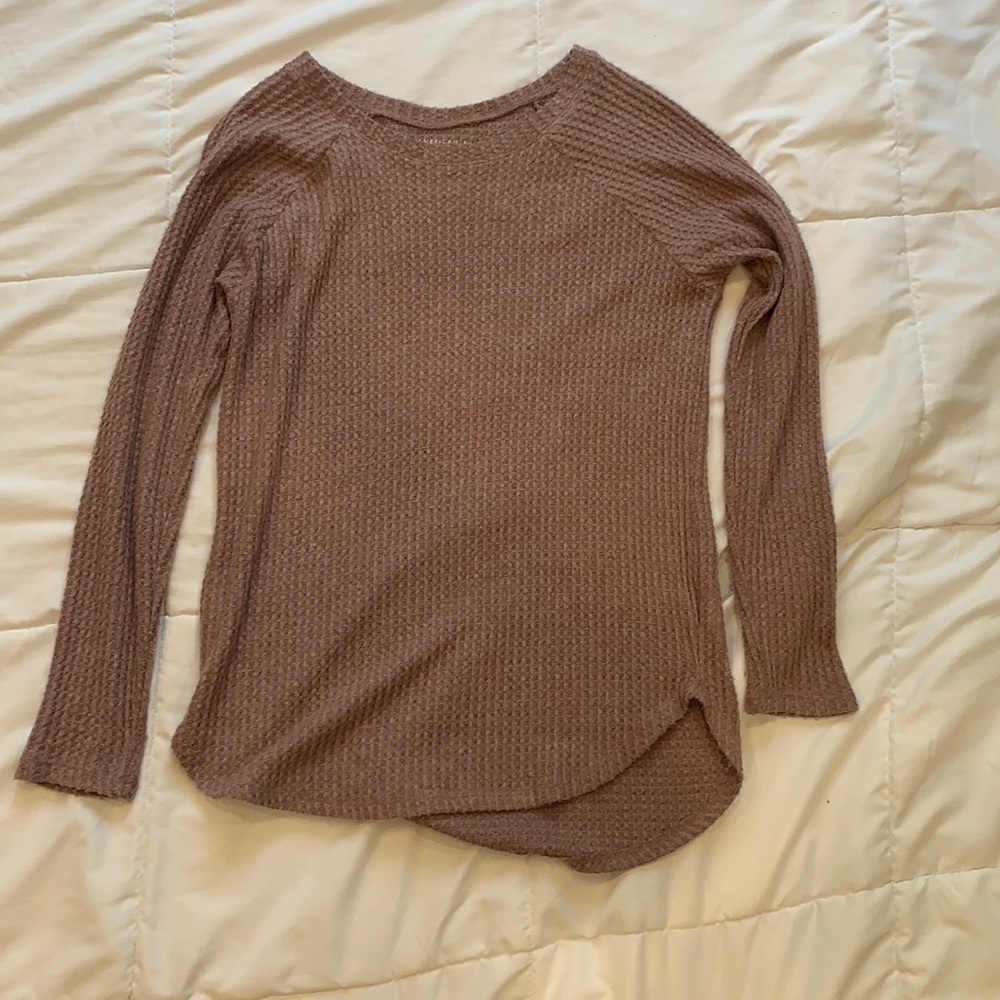 Pink American eagle sweater